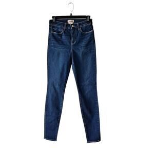 L'Agence Marguerite High Rise Skinny Ankle Denim Jeans in Mid wash - Size 25